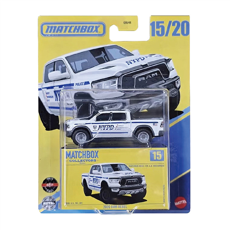 Battery Case Storage - Originale Mattel Matchbox 1/64 NYPD 2020
